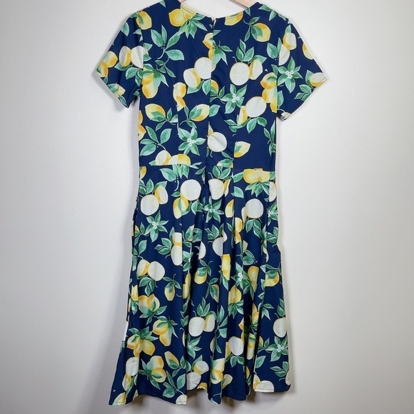 Eshakti Lemon Print  Short Sleeve Dress - Picture 11 of 11